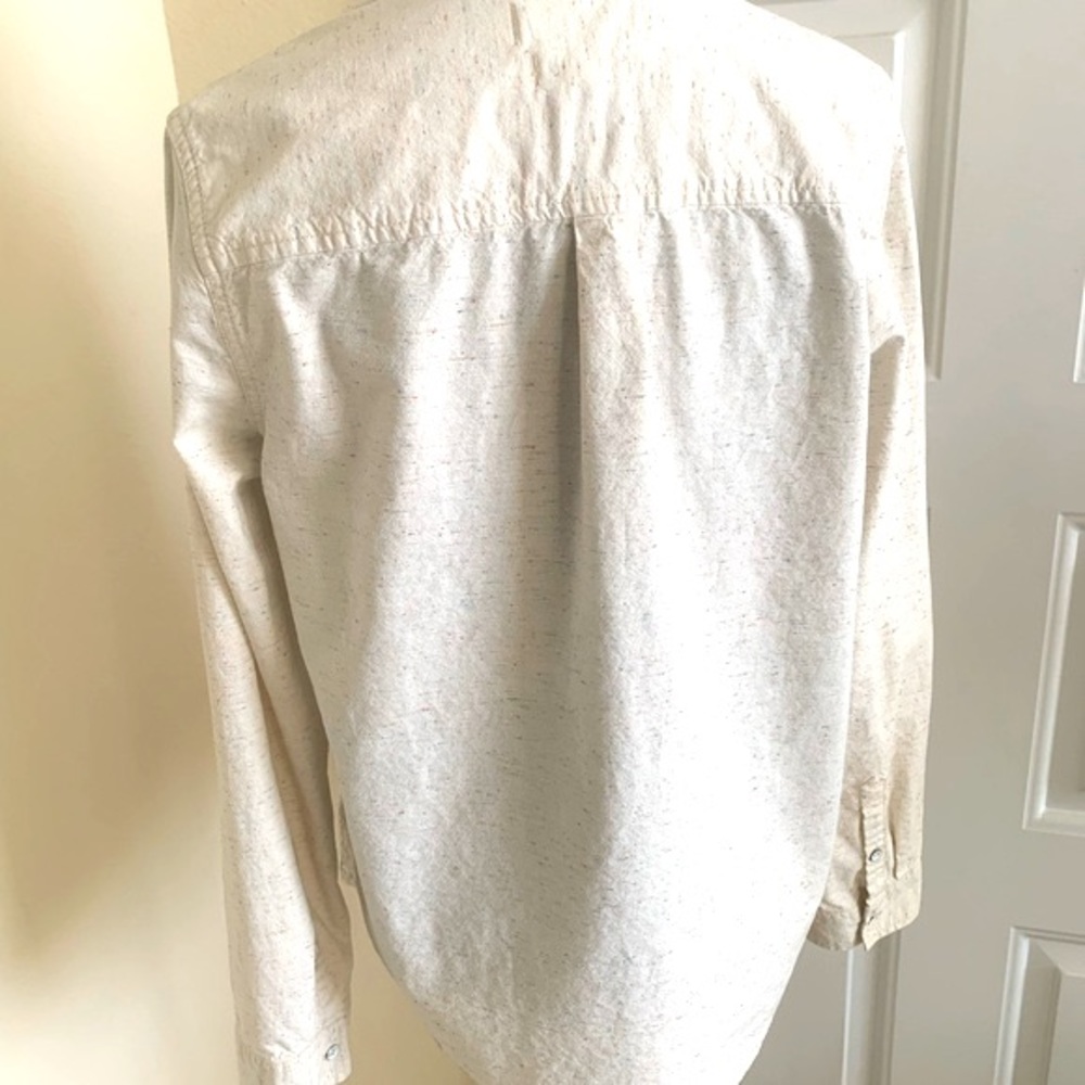 Madewell Cream Button Down Long Sleeves Shirt - Picture 8 of 10